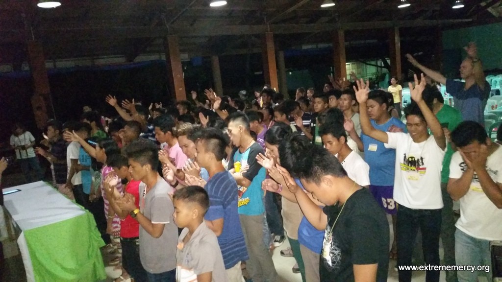 Altar Filled at Youth Camp in Marihatag