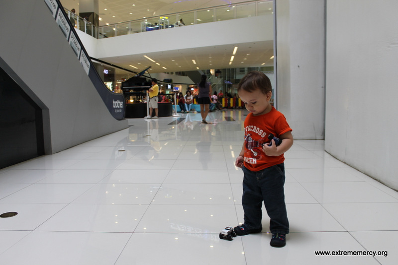 Elijah playing at SM City Mall