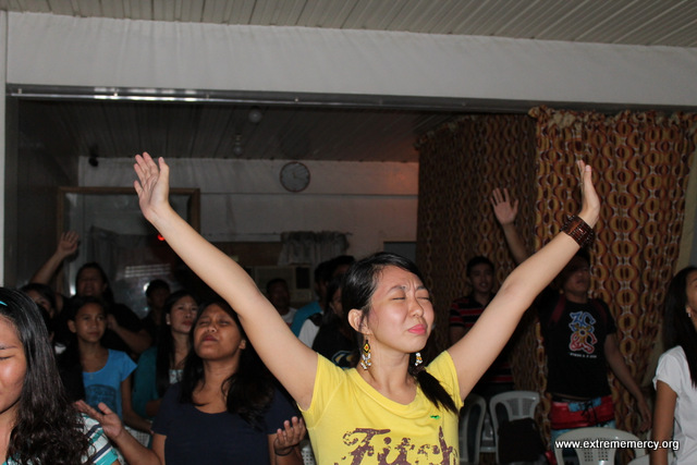 Passionate Worship at the Refuge Youth Center.