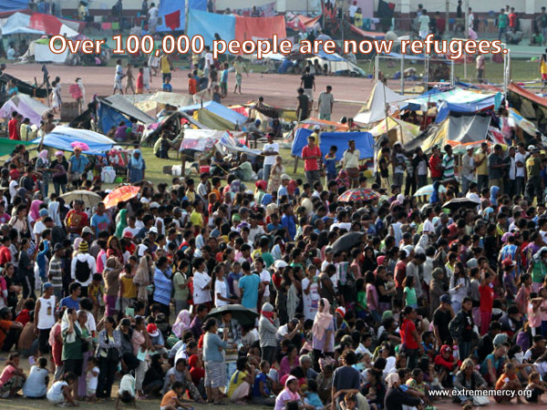 There are 118,000 refugees from the civil war in Zamboanga City.